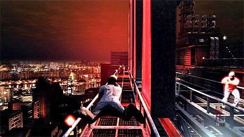 Again, go on the roof on which youve fought against the group of bandits and move to the red neon - Chapter II - p. 3 - Walkthrough - Max Payne 3 - Game Guide and Walkthrough