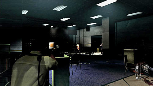 Immediately hide behind the cover and start attacking bandits who appears at the other end of the room - Chapter III - p. 1 - Walkthrough - Max Payne 3 - Game Guide and Walkthrough