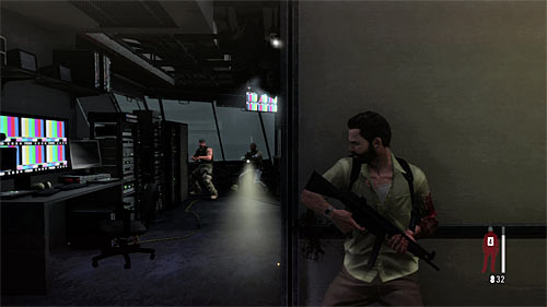 Place yourself by the entrance and attack three enemies inside (two should be in front of you and the third one on the right) - Chapter III - p. 2 - Walkthrough - Max Payne 3 - Game Guide and Walkthrough