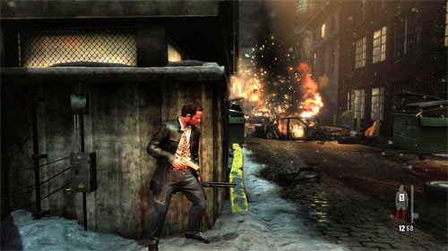 Wait until you regain control and make sure, that youre standing behind the cover - Chapter IV - p. 1 - Walkthrough - Max Payne 3 - Game Guide and Walkthrough