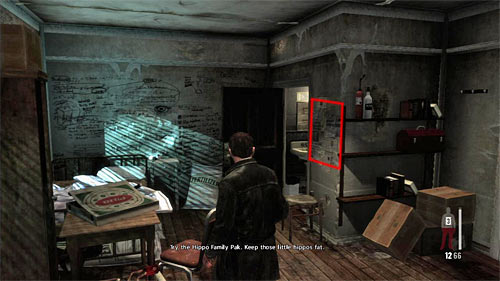 In the Brewers flat you find painkillers and a TV, but two most important things are shown on the screen above - Chapter IV - p. 2 - Walkthrough - Max Payne 3 - Game Guide and Walkthrough