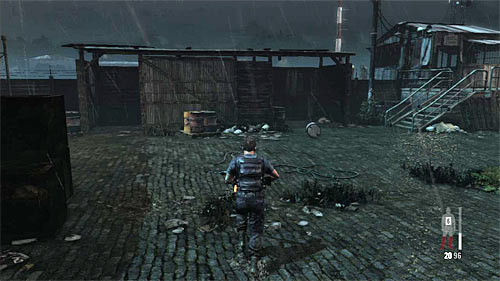 Pick up an ammo and head to the gate seen far away - Chapter V - p. 3 - Walkthrough - Max Payne 3 - Game Guide and Walkthrough