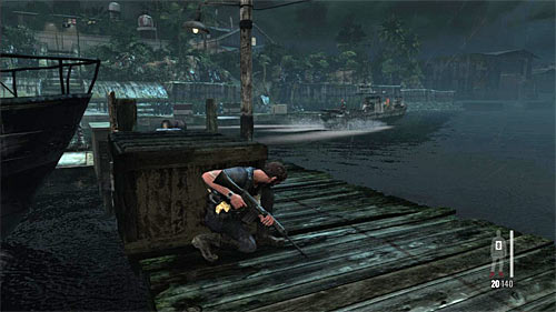 Again, I do not recommend moving, unless there appear a patrol boat - Chapter V - p. 3 - Walkthrough - Max Payne 3 - Game Guide and Walkthrough