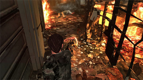 When you meet an enemy, do as the advices on the screen say, so first disarm him (right trigger) and do in (also right trigger) - Chapter VI - p. 2 - Walkthrough - Max Payne 3 - Game Guide and Walkthrough