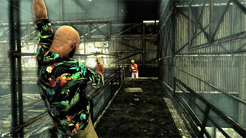 Its not an end because when you reach the upper balcony, itd be good to kill at least one opponent (screen) before the bullet time will be turned off - Chapter VII - p. 2 - Walkthrough - Max Payne 3 - Game Guide and Walkthrough