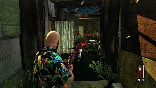 Watch out on the new enemy, wholl try to surprise you jumping out at you (1st screen) - Chapter VII - p. 4 - Walkthrough - Max Payne 3 - Game Guide and Walkthrough