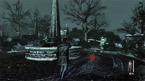 After the encounter ignore the main path to the mausoleum and choose the side one, by the one of the parked vans - Chapter VIII - p. 1 - Walkthrough - Max Payne 3 - Game Guide and Walkthrough