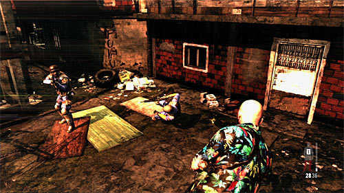 Go on the lower level and prepare for the arrival of two enemies and use the bullet time - Chapter IX - p. 1 - Walkthrough - Max Payne 3 - Game Guide and Walkthrough