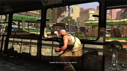 This chapter you begin inside the bus - Chapter X - p. 1 - Walkthrough - Max Payne 3 - Game Guide and Walkthrough