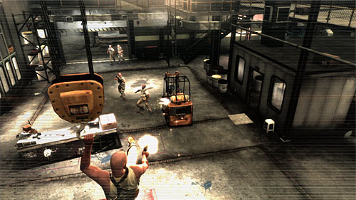 Be ready to begin fire and try to eliminate as many enemies as possible before Max touches the ground - Chapter X - p. 1 - Walkthrough - Max Payne 3 - Game Guide and Walkthrough