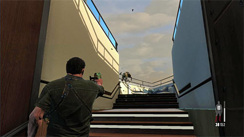 Be prepared because few enemies arrive on the board soon, and itd be good to attack them before they notice Max - Chapter XI - p. 2 - Walkthrough - Max Payne 3 - Game Guide and Walkthrough