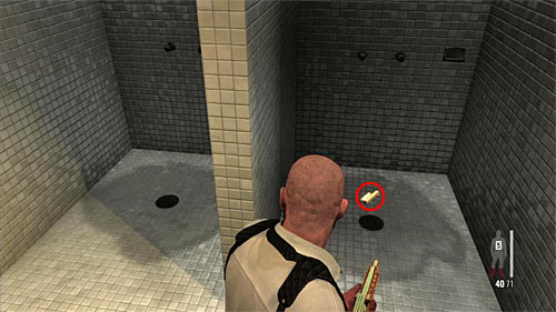 In the toilet youll find another painkillers but focus on the two collectibles - Chapter XIV - p. 1 - Walkthrough - Max Payne 3 - Game Guide and Walkthrough