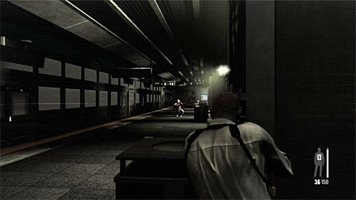 Hide behind the first pillar and dont bother that enemies cut off the electricity, it wont affect your accurate - Chapter XIV - p. 3 - Walkthrough - Max Payne 3 - Game Guide and Walkthrough