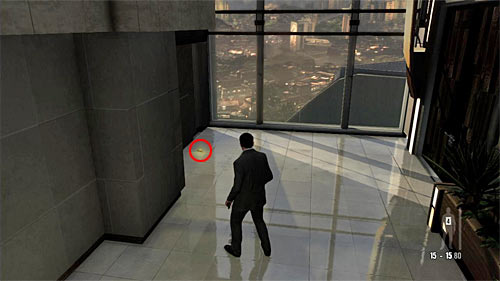 SECRET 1 [Golden Gun - PT92 Pistol 1/3]: You find it at the end of the starting corridor, by the windows - Clues and Golden Guns - Chapter I - Collectibles - Max Payne 3 - Game Guide and Walkthrough