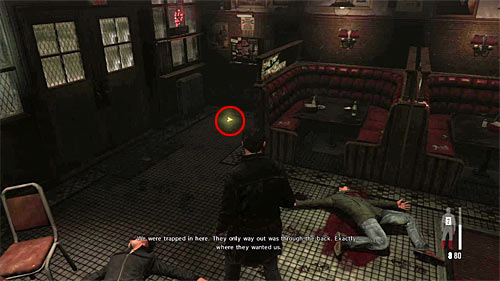 SECRET 1 [Golden Gun - 1911 Revolver 1/3]: At the closed entrance to the bar, at the very beginning of the chapter - Clues and Golden Guns - Chapter IV - Collectibles - Max Payne 3 - Game Guide and Walkthrough