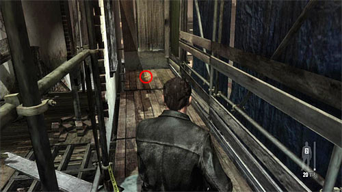 SECRET 11 [Golden Gun - M500 Shotgun 3/3]: On the second floor in the destroyed building secured with Raul, in the narrow passage on the left from the stairs - Clues and Golden Guns - Chapter IV - Collectibles - Max Payne 3 - Game Guide and Walkthrough