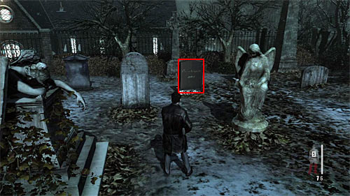 SECRET 7 [Clue 3/3 - Vinnies Tombstone]: On the small graveyard, which you examine just after killing the sniper on the tower - Clues and Golden Guns - Chapter VIII - Collectibles - Max Payne 3 - Game Guide and Walkthrough