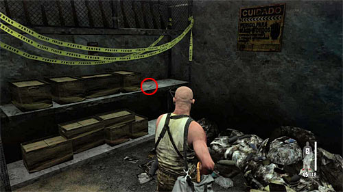 SECRET 11 [Clue 6/6 - Donation Receipt]: In small armory from which Max took C4 charges - Clues and Golden Guns - Chapter XII - Collectibles - Max Payne 3 - Game Guide and Walkthrough