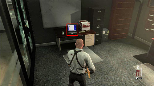 SECRET 12 [Clue 4/7 - E-File on Da Silva]: In one of the left rooms in big office area, where you have a long fight with policemen - Clues and Golden Guns - Chapter XIII - Collectibles - Max Payne 3 - Game Guide and Walkthrough