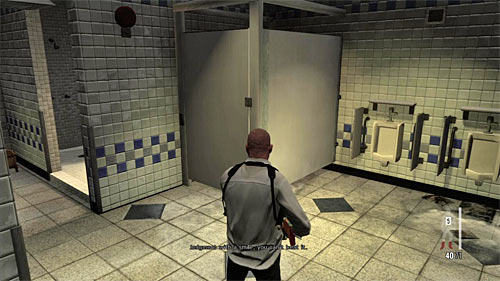 SECRET 3 [Clue 1/1 - Ex-Cop]: In one of toilets cabins - Clues and Golden Guns - Chapter XIV - Collectibles - Max Payne 3 - Game Guide and Walkthrough