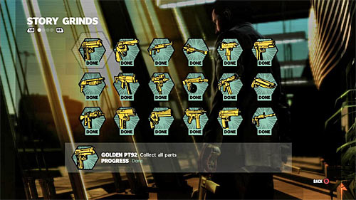 As I mentioned in the introduction, Grinds differ from the rest of secrets that they are not inscribed in particular phases of game - Grinds - Collectibles - Max Payne 3 - Game Guide and Walkthrough