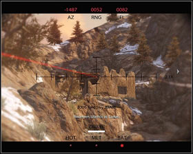 Hide behind the nearest rock [1] and mark the target for the air force with RMB [2] - Compromised - Walkthrough - Medal of Honor - Game Guide and Walkthrough