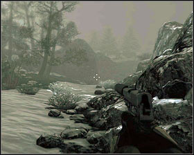 Once he falls dead to the ground, pick up his AK [1] and change your gun to a silenced revolver - Neptune's Net - p. 1 - Walkthrough - Medal of Honor - Game Guide and Walkthrough