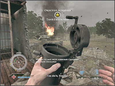 1 - Knock-out Tiger Tank - Operation Neptune - Medal of Honor: Airborne - Game Guide and Walkthrough