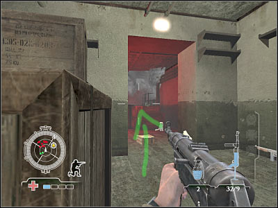 Try entering this room - Clear Central Casemate - part 2 - Operation Neptune - Medal of Honor: Airborne - Game Guide and Walkthrough