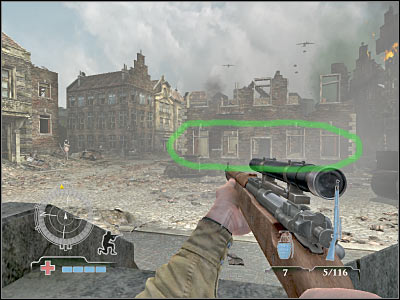 Once you've taken care of this small problem, you will have to reach a new green zone - Clear Resistance and Assemble with Airborne - Operation Market Garden - Medal of Honor: Airborne - Game Guide and Walkthrough