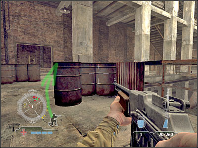 In order to secure this passage, you will have to wait for enemy troops to get here - Destroy Munitions Stockpile - part 1 - Operation Varsity - Medal of Honor: Airborne - Game Guide and Walkthrough