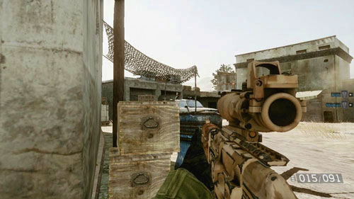 When shooting stops, quickly run to the left, to the middle building - Mission 08: Finding Faraz - Campaign - Medal of Honor: Warfighter - Game Guide and Walkthrough