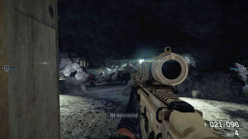 Wait until Voodoo opens the door, and when you leave, be prepared for a flashbang and immediately withdraw the door - Mission 09: Connect the Dots - Campaign - Medal of Honor: Warfighter - Game Guide and Walkthrough