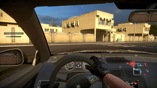 When you pass a Hassan's car, get out of his hiding place and at the junction turn left (south), then right and left again - Mission 10: Hello and Dubai - Campaign - Medal of Honor: Warfighter - Game Guide and Walkthrough
