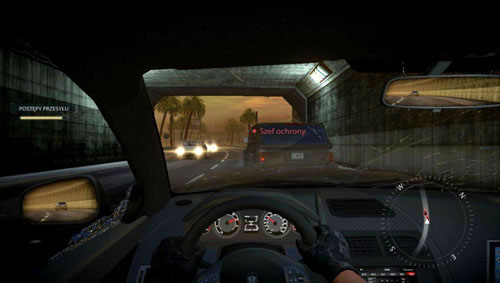Now you will have to consider not only the head of security in his jeep, not just cars of Hassan's men, but also civilian vehicles traveling in the opposite direction (see picture above) - Mission 10: Hello and Dubai - Campaign - Medal of Honor: Warfighter - Game Guide and Walkthrough