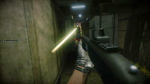 Waiting for the enemies around the corner with a ready ax is a common practice in this mission, but it is safer to use a gun - Mission 12: Bump in the Night - Campaign - Medal of Honor: Warfighter - Game Guide and Walkthrough