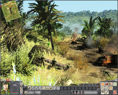 New objective: Search the supply cache on the hill - Mission 1: Until the trouble troubles you - p. 1 - North Vietnamese - Men of War: Vietnam - Game Guide and Walkthrough