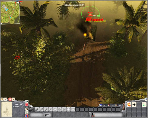 Select a heavy machinegun in [2] - Mission 5: Long Way Home - p. 3 - USA - Men of War: Vietnam - Game Guide and Walkthrough