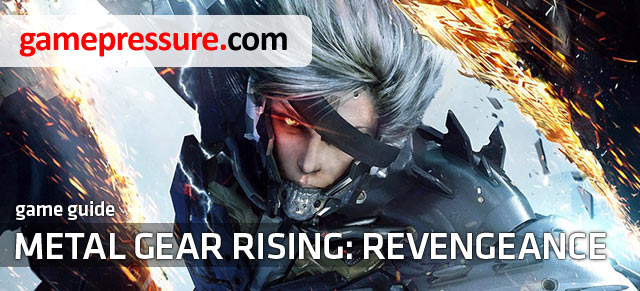 This guide for Metal Gear Rising Revengeance is a detailed walkthrough for all the missions in the single player campaign mode, and also the Jetstream Sam and Blade Wolf DLCs - Metal Gear Rising: Revengeance - Game Guide and Walkthrough