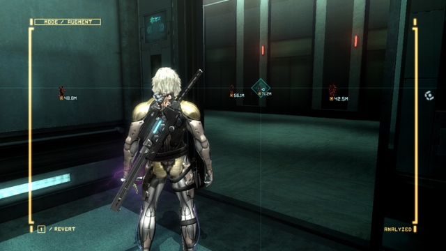 Eliminating enemies silently on this level is necessary. - R-04 Hostile Takedown - The Main Campaign - walkthrough - Metal Gear Rising: Revengeance - Game Guide and Walkthrough
