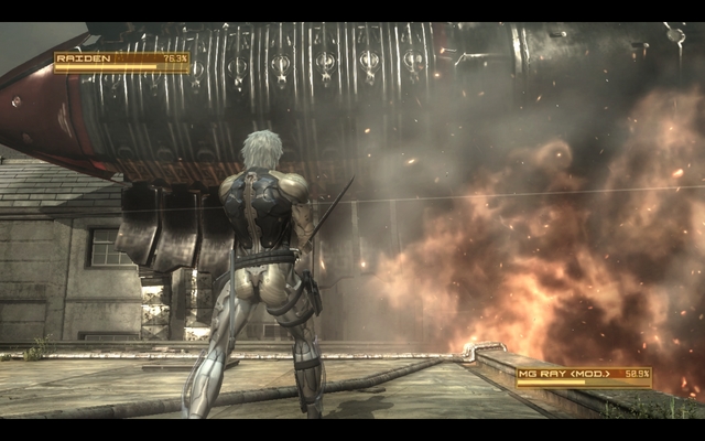 Use Blade Mode, to cut up the rockets. - Metal Gear Ray - Bosses - Metal Gear Rising: Revengeance - Game Guide and Walkthrough