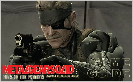 Welcome to our Metal Gear Solid 4: Guns of the Patriots Guide - Metal Gear Solid 4: Guns of the Patriots - Game Guide and Walkthrough