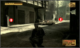 Turn back and look at the alley - Ground Zero - First Act - Middle East - Metal Gear Solid 4: Guns of the Patriots - Game Guide and Walkthrough