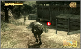 Move slowly behind them to the back of the guard post, - Confinement Facility - Second act - South America - Metal Gear Solid 4: Guns of the Patriots - Game Guide and Walkthrough