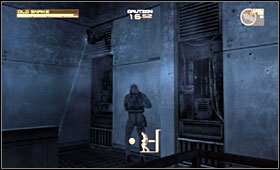 Near the exit there is a staircase - Tank Hangar and Canyon - Fourth act - Alaska - Metal Gear Solid 4: Guns of the Patriots - Game Guide and Walkthrough