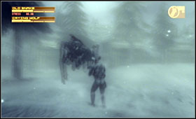When the snowstorm gets weaker try to spot the Crying Wolf from the distance - Snowfield & Communications Tower - Fourth act - Alaska - Metal Gear Solid 4: Guns of the Patriots - Game Guide and Walkthrough