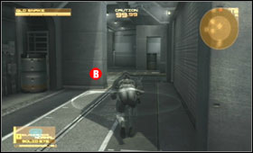Wait nearby the ladder for the soldier to jump down [A] - Ship Bow - Fifth Act - Outer Haven - Metal Gear Solid 4: Guns of the Patriots - Game Guide and Walkthrough