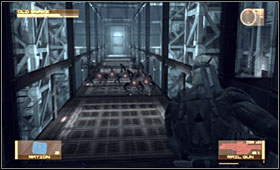There are some identical rooms crowding with the Dwarf-Gekkos waiting for you - Command Center - Fifth Act - Outer Haven - Metal Gear Solid 4: Guns of the Patriots - Game Guide and Walkthrough
