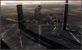 Fighting Liquid Snake is one of the hardest parts of the game - Command Center - Fifth Act - Outer Haven - Metal Gear Solid 4: Guns of the Patriots - Game Guide and Walkthrough