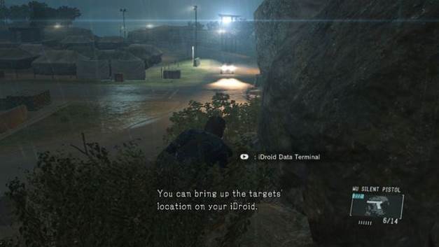 The enemy can't see you hiding in the bushes - Extracting Chico - Walkthrough - Metal Gear Solid V: Ground Zeroes - Game Guide and Walkthrough